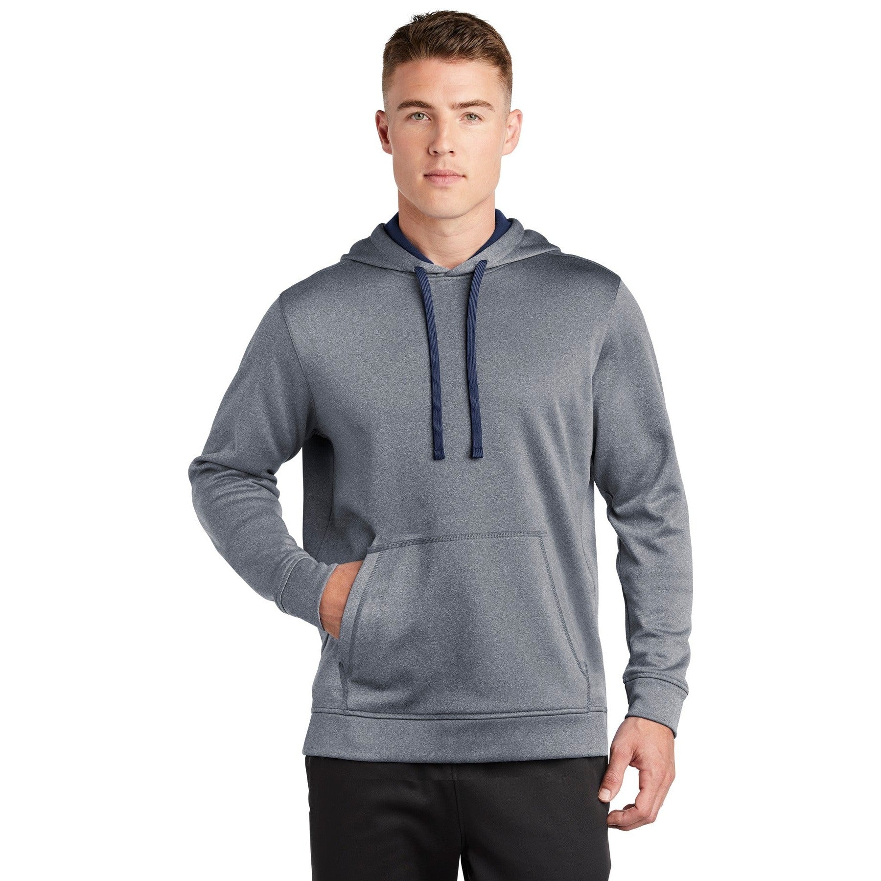 Sport-Tek-Sport-Tek ® PosiCharge ® Sport-Wick ® Heather Fleece Hooded Pullover. ST264-MedTech-4